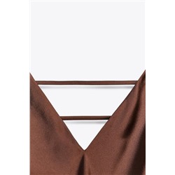 SATIN MIDI DRESS