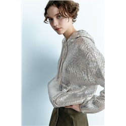 FOIL KNIT HOODIE