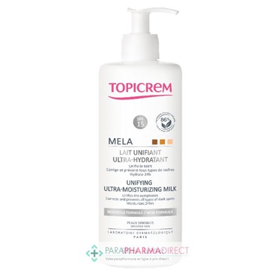 Topicrem Mela Lait Unifiant Ultra-Hydratant 500ml
