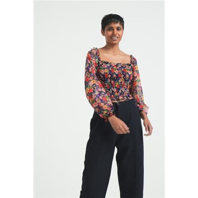 Camiseta tul floral