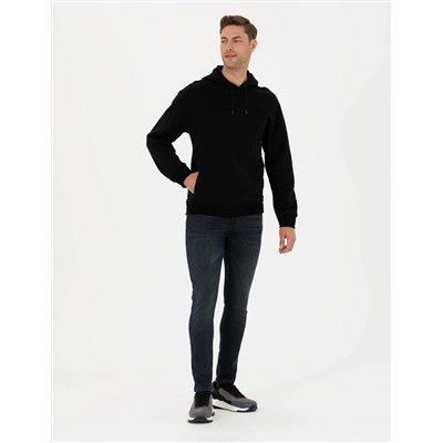Siyah Regular Fit Sweatshirt