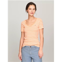Stripe V-Neck Favorite T-Shirt