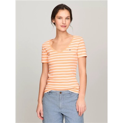 Stripe V-Neck Favorite T-Shirt
