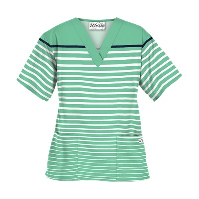 UA Sassy Stripes Amazon Scrub Top