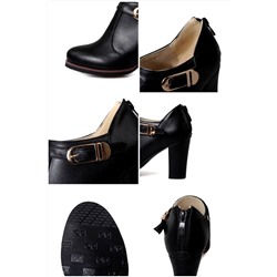 Укороченные ботильоны на высоком каблуке 👠 Большие размеры