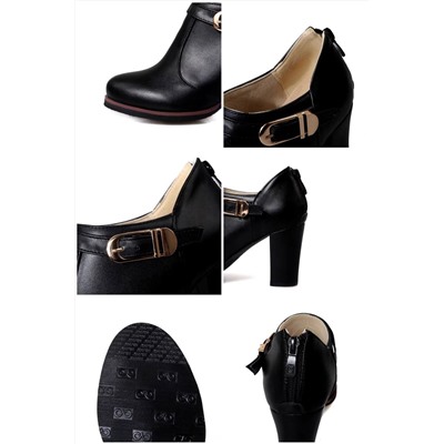 Укороченные ботильоны на высоком каблуке 👠 Большие размеры