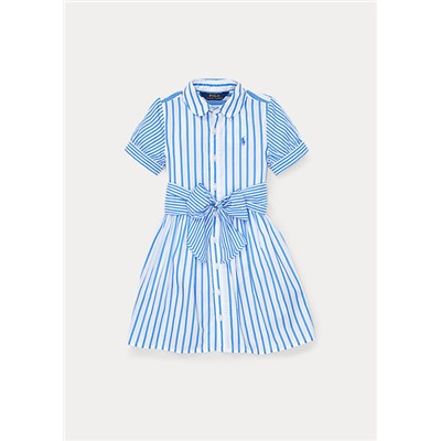 Girls 2-6x Striped Cotton Shirtdress
