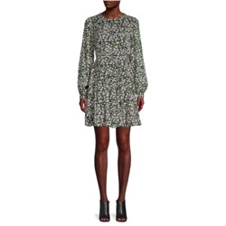 TOMMY HILFIGER Floral Blouson-Sleeve Dress