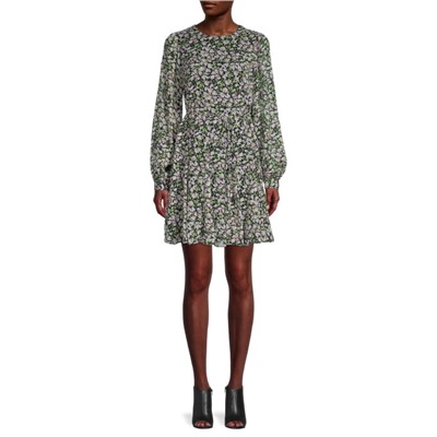 TOMMY HILFIGER Floral Blouson-Sleeve Dress