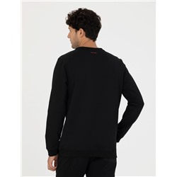 Siyah Regular Fit Sweatshirt