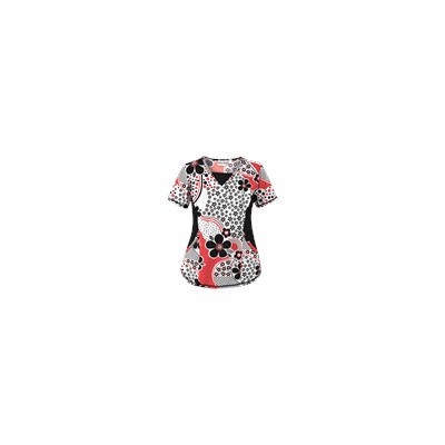 UA Garden Whimsy Poppy Print Scrub Top