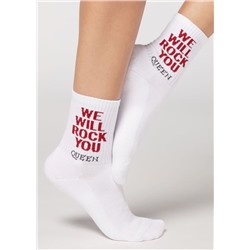 Kurze Sportsocken im Rockband-Stil