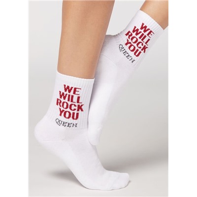 Kurze Sportsocken im Rockband-Stil