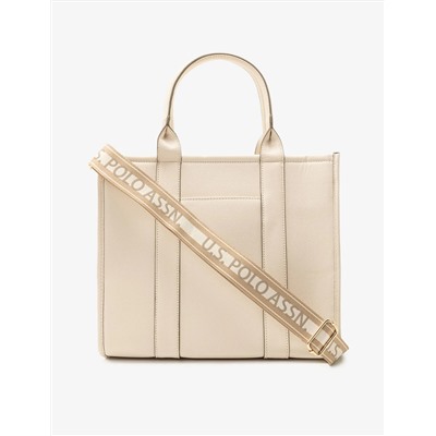 USPA BOX TOTE WITH CROSSBODY STRAP