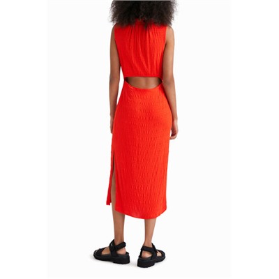 Vestido midi textura