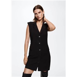 Vestido abertura espalda -  Mujer | MANGO OUTLET España