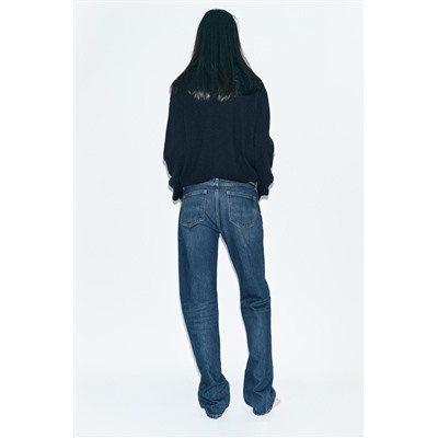 ZW COLLECTION STRAIGHT LOW-RISE JEANS