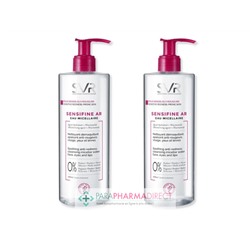 SVR Sensifine AR Eau Micellaire Nettoyant Démaquillant Apaisant Anti-Rougeurs Visage Yeux et Lèvres 2x400mlLot  × 2