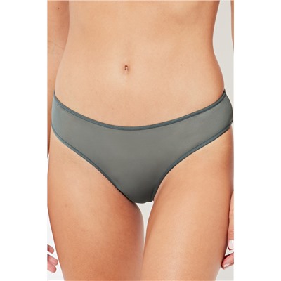 3 bragas brasileñas - Rosa viejo, verde y antracita