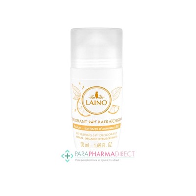 Laino Déodorant 24h Rafraîchissant Kaolin & Agrumes BIO 50 ml