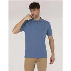 Koyu Mavi Regular Fit Polo Yaka Basic Tişört