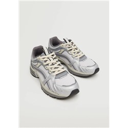 Deportiva combinada cordones -  Mujer | MANGO OUTLET Melilla