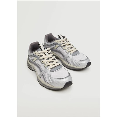 Deportiva combinada cordones -  Mujer | MANGO OUTLET Melilla