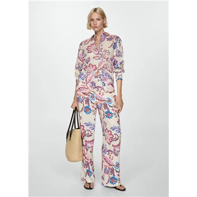 Camisa fluida estampado floral