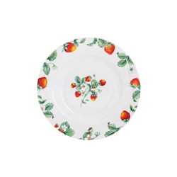 Тарелка суповая, 21х3 см, фарфор F, белый, Земляника, Strawberry meadow, 60924