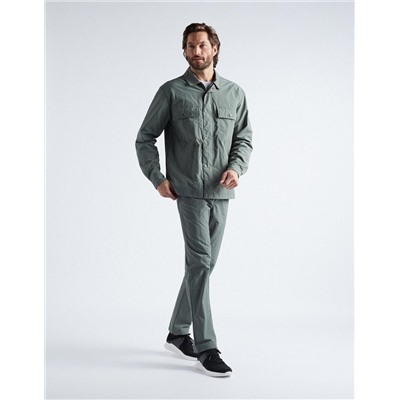 Reflector Technical Overshirt, Men, Dark Green