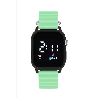 Aqua Di Polo 1987, Turkuaz Silikon Unisex Dijital Led Kol Saati APWR033309