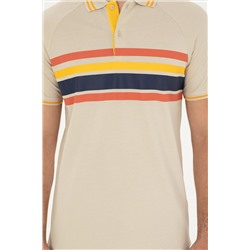 Erkek Regular Fit Polo Yaka Taş Tişört