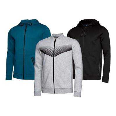 CRIVIT® Sweatjacke Herren, mit Baumwolle