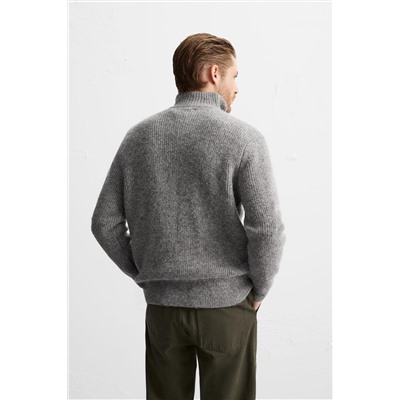 JERSEY CUELLO CREMALLERA TEXTURA