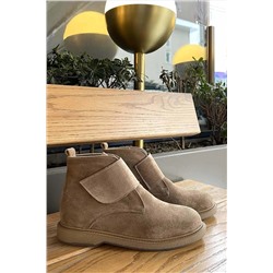 Bambi Camel Süet Kadın Bot & Bootie K02192140202