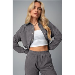 Женский вельветовый костюм с брюками джоггерами Happyfox