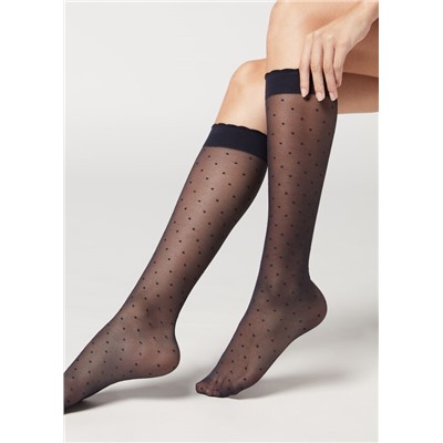 Gemusterte Kniesocken
