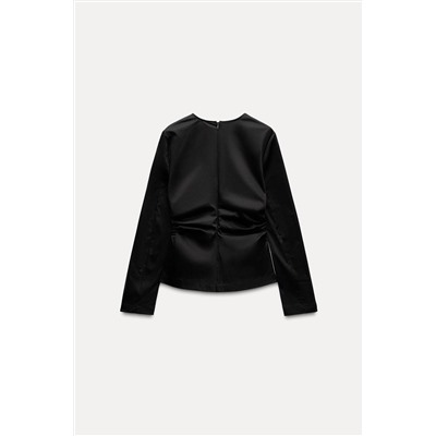 GATHERED ELASTIC TOP