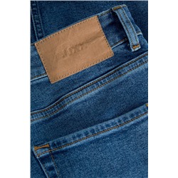 Vaquero mom de algodón orgánico Azul