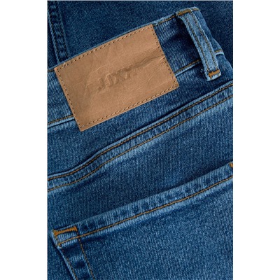 Vaquero mom de algodón orgánico Azul