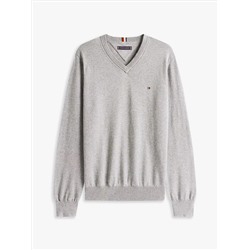 Solid Logo V-Neck Sweater