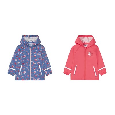 LUPILU® Kleinkinder Mädchen Matsch- und Buddeljacke, mit dreiteiliger Kapuze