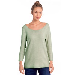 Damen Strickpullover mit Oil-Washed-Effekt