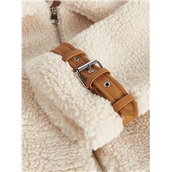 Jacke in Lammfell-Optik