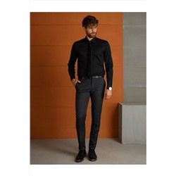 Pierre Cardin Erkek Siyah Slim Fit Gömlek 1120385 Medellın 046