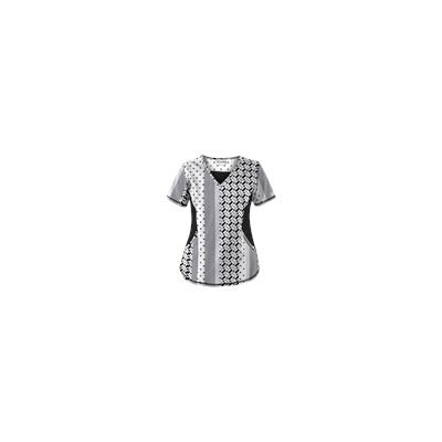 UA Retro Rhapsody White Scrub Top