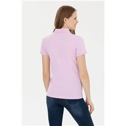 Kadın Manolya Basic Polo Yaka Tişört