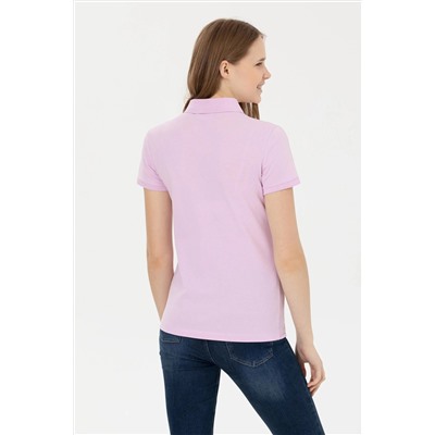 Kadın Manolya Basic Polo Yaka Tişört