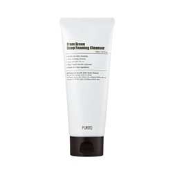 From Green Deep Foaming Cleanser, Глубокоочищающая пенка с центеллой и зеленым чаем