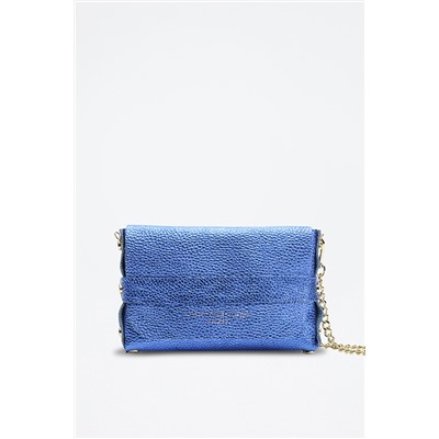 Bandolera de piel Briana Azul